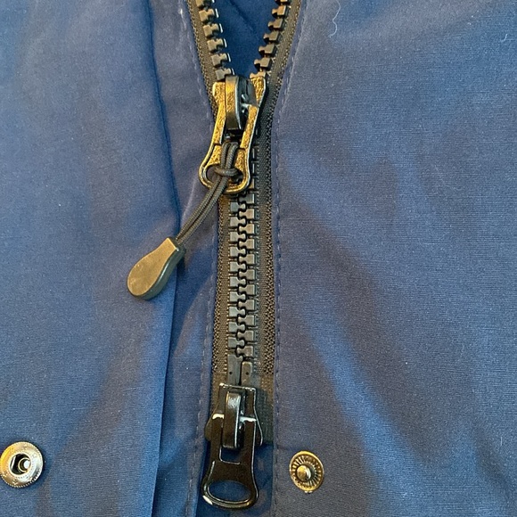 Arctic Expedition Mid Length 33” Down Parka Coat Navy XS no hood - Picture 7 of 16